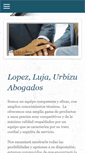 Mobile Screenshot of lopezlujaurbizuabogados.com